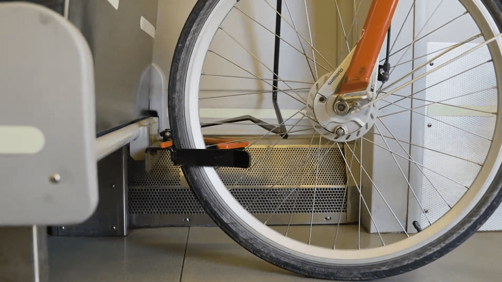 Bike racks on Trinity Railway Express (TRE)