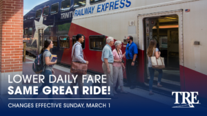 TRE Regional Fare Changes